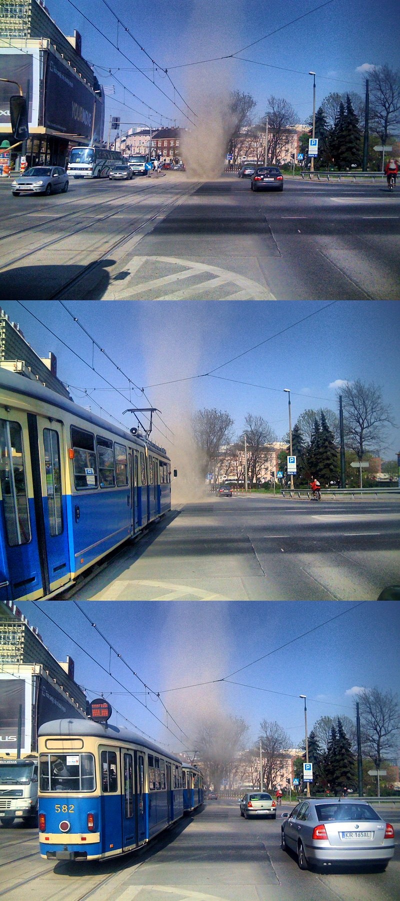 Dust devil à Krakovie (Pologne). Source: KHRoN (Own work)
