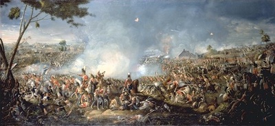 La bataille de Waterloo, le 18 juin 1815.